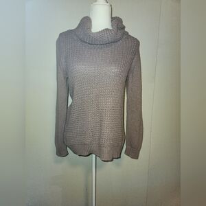 Forever 21 Light Heather Purple Cowl Neck Mohair Blend Sweater Medium M